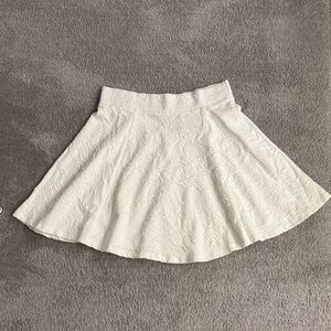 Divided by H&M White Textured Skater Skirt